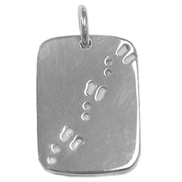 Sterling Silver RABBIT TRACKS FROM PUPPY … - Picture 1 of 1